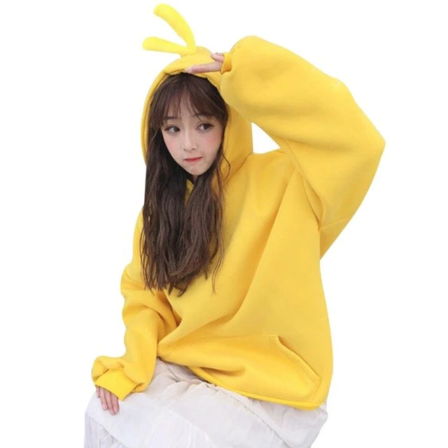 New Female Long-sleeved Pullover Hoodie Thick Coat - Image 4
