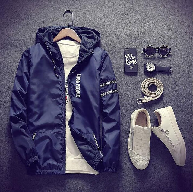 Spring and Autumn Hooded jacket Men's - Image 5